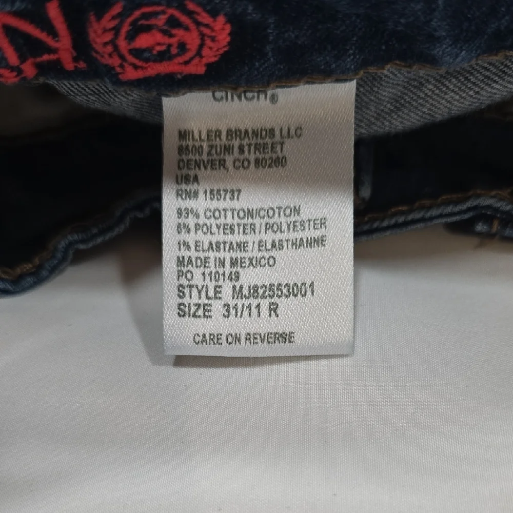 Cinch‎ Shannon Womens Dark Wash Bootcut Western Jeans MJ82553001 Size 31/11 R